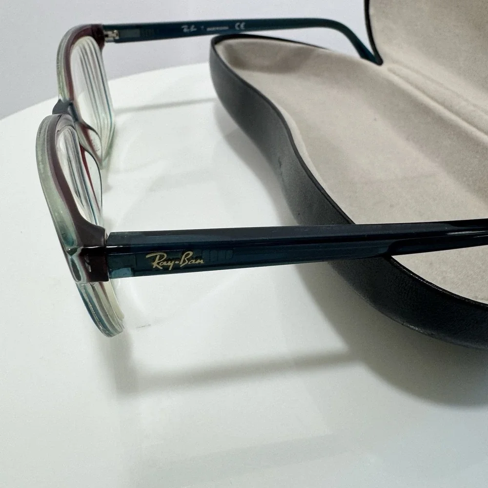 Ray-Ban RB 5362 5834 Blue Pink Gradient Cat Eye Eyeglasses Frames 54-17-140 Case